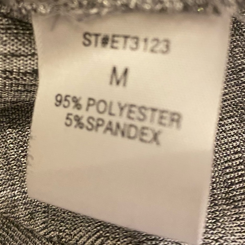 NWOT Sew In Love White with Shimmer Short Sleeve Top with Pocket - Picture 2 of 2